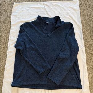 Men's XXL  Izod Quarter-Zip Sweater Pullover - Dark Blue